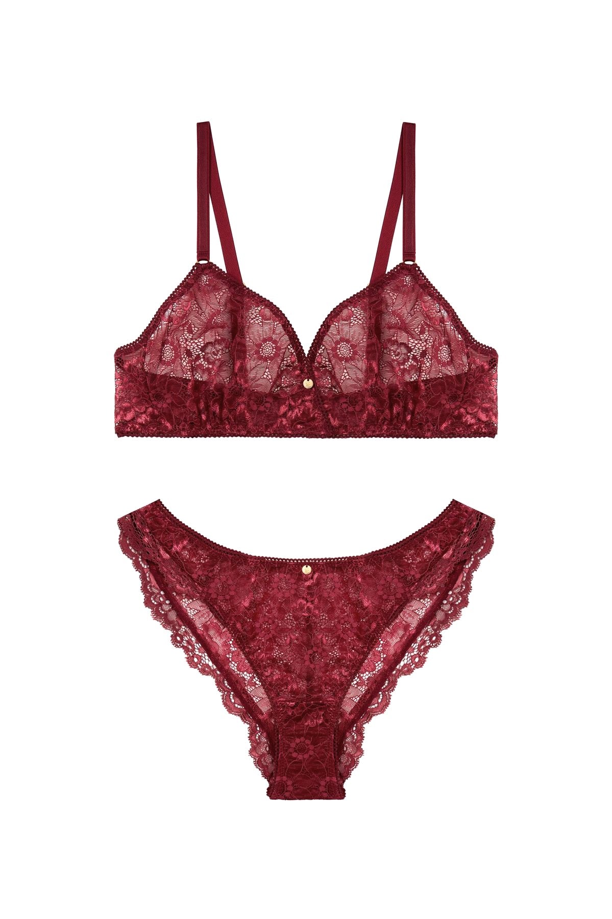 Spitzen-Dessous dunkelrot sexy und nachhaltig fair produziert edel Geschenk für Freundin