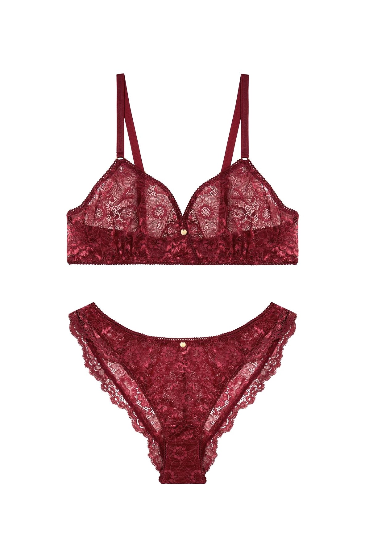 Spitzen-Dessous dunkelrot sexy und nachhaltig fair produziert edel Geschenk für Freundin