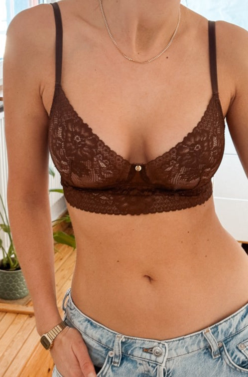 Spitzen-BH braun Coco Malou sexy lace nachhaltig