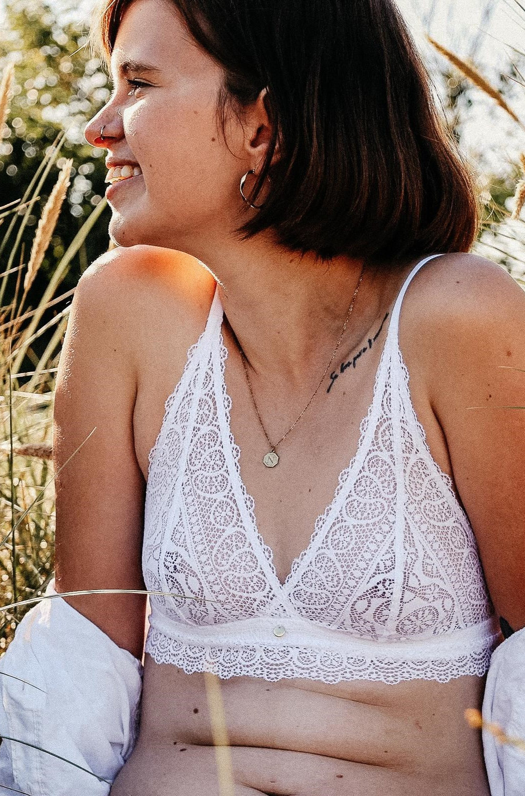 Bralette weiß bügellos fair fashion Coco Malou