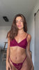 Tragevideo rote Unterwäsche von Coco Malou Bralette und String